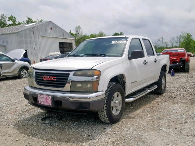 1GTDT136158198823 - 2005 GMC CANYON WHITE photo 2