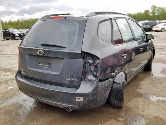 KNAFG526277078489 - 2007 KIA RONDO LX GRAY photo 4