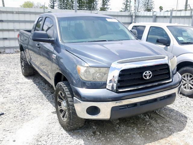 5TFBV54137X019685 - 2007 TOYOTA TUNDRA DOU GRAY photo 1