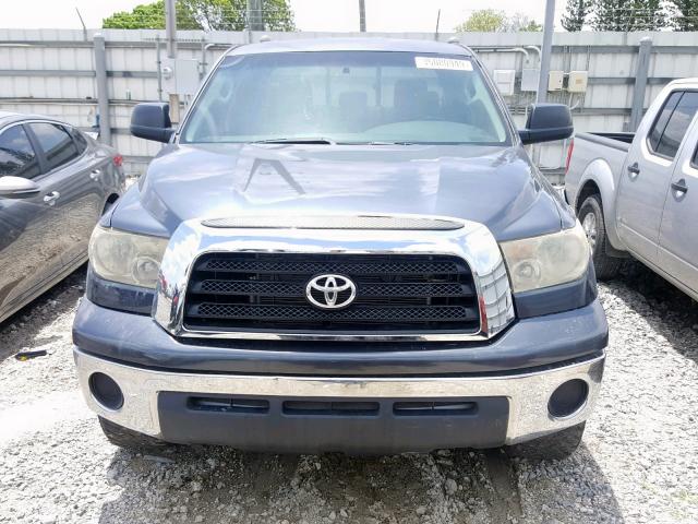 5TFBV54137X019685 - 2007 TOYOTA TUNDRA DOU GRAY photo 9