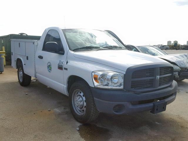 3D7KR26D08G220594 - 2008 DODGE RAM 2500 S WHITE photo 1