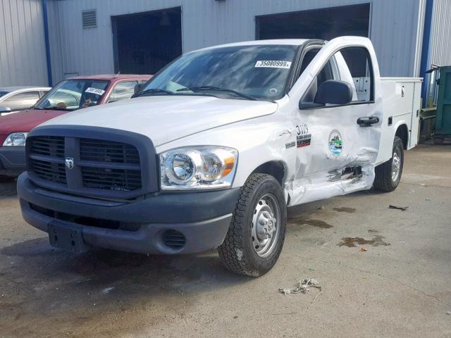 3D7KR26D08G220594 - 2008 DODGE RAM 2500 S WHITE photo 2