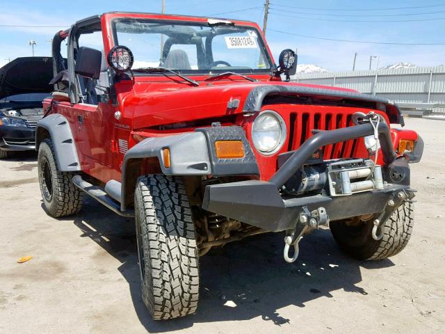 1J4FY29P4VP403650 - 1997 JEEP WRANGLER / RED photo 1