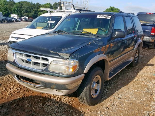 1FMDU35P7VUB32665 - 1997 FORD EXPLORER GREEN photo 2