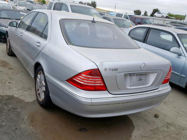 WDBNG70J53A369985 - 2003 MERCEDES-BENZ S 430 SILVER photo 3