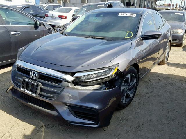 19XZE4F17KE013788 - 2019 HONDA INSIGHT LX GRAY photo 2