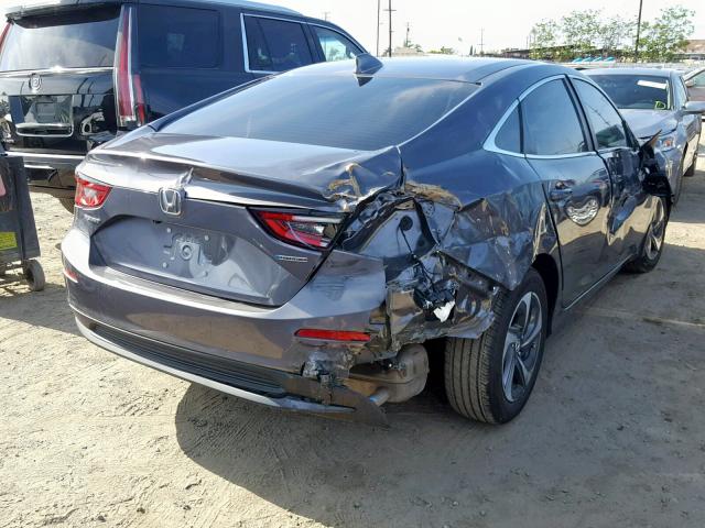 19XZE4F17KE013788 - 2019 HONDA INSIGHT LX GRAY photo 4