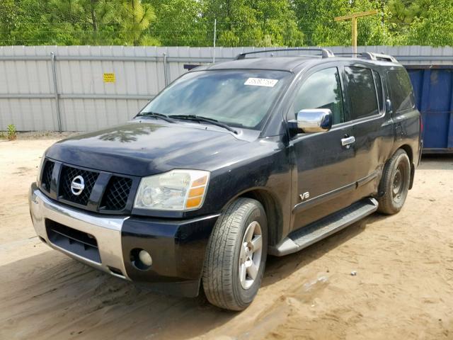 5N1BA08A77N707107 - 2007 NISSAN ARMADA SE BLACK photo 2