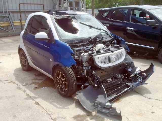 WMEFJ5DA5GK054904 - 2016 SMART FORTWO BLUE photo 1