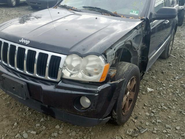 1J4HR58275C531370 - 2005 JEEP GRAND CHER BLACK photo 9