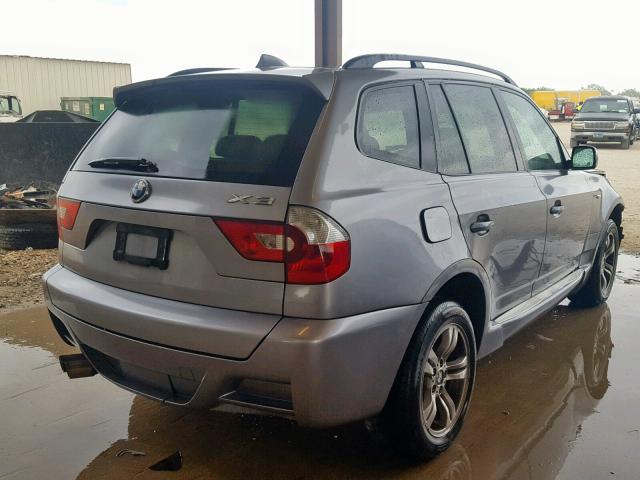 WBXPA93494WA62939 - 2004 BMW X3 3.0I SILVER photo 4