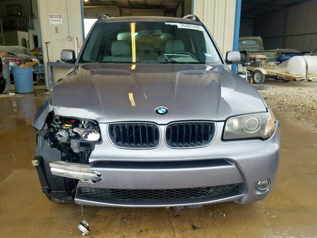 WBXPA93494WA62939 - 2004 BMW X3 3.0I SILVER photo 9