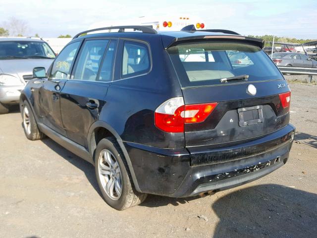 WBXPA93456WD25446 - 2006 BMW X3 3.0I BLACK photo 3