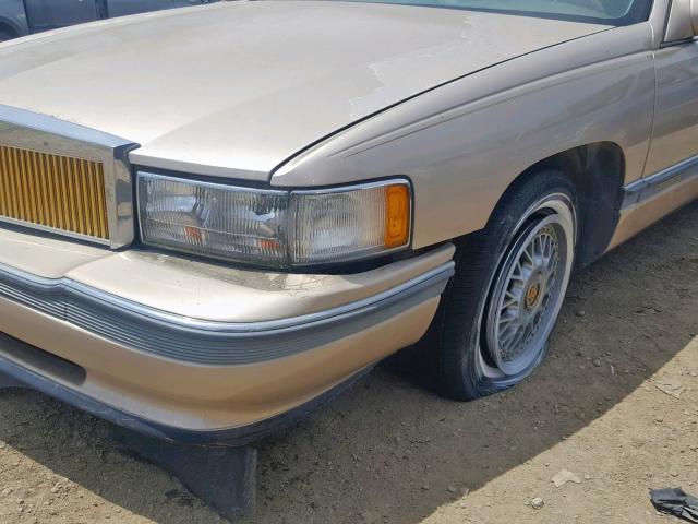 1G6KF52Y8SU306868 - 1995 CADILLAC DEVILLE CO GOLD photo 9