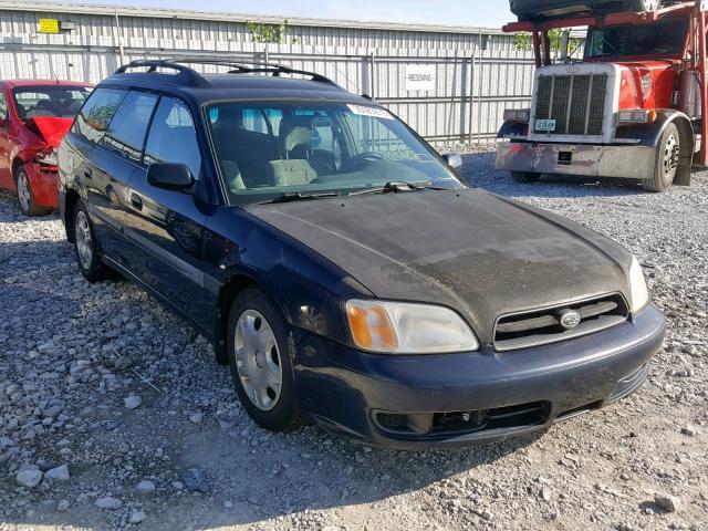 4S3BH635316300416 - 2001 SUBARU LEGACY L BLUE photo 1