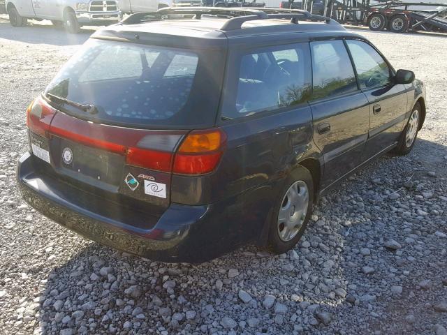 4S3BH635316300416 - 2001 SUBARU LEGACY L BLUE photo 4