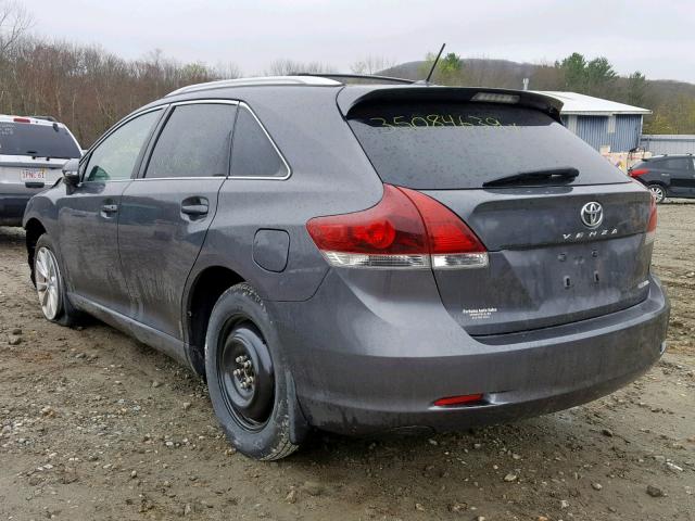 4T3BA3BB7DU041829 - 2013 TOYOTA VENZA LE GRAY photo 3