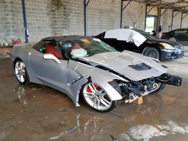 1G1YJ3D71G5101563 - 2016 CHEVROLET CORVETTE S SILVER photo 1