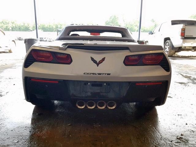 1G1YJ3D71G5101563 - 2016 CHEVROLET CORVETTE S SILVER photo 6