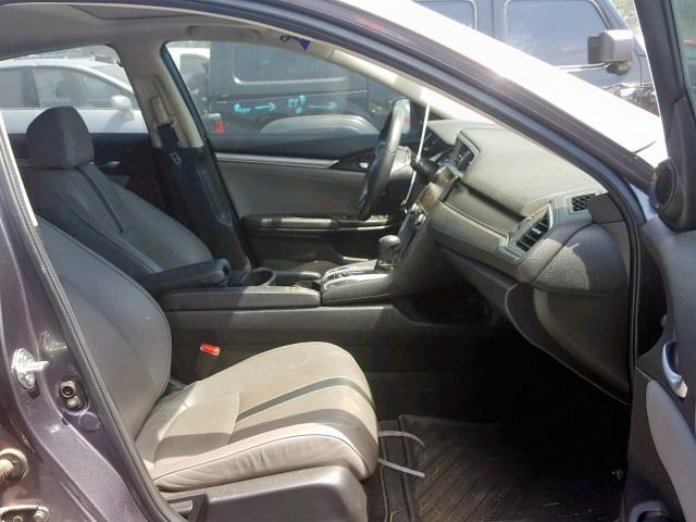 19XFC1F75GE007720 - 2016 HONDA CIVIC EXL 灰色 照片 5