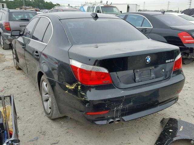 WBANE53507CK91861 - 2007 BMW 525 I BLACK photo 3