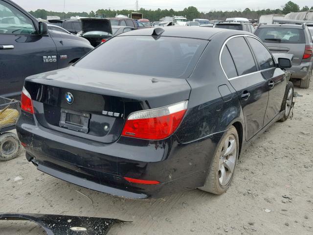 WBANE53507CK91861 - 2007 BMW 525 I BLACK photo 4