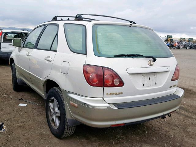 JT6HF10U9X0090342 - 1999 LEXUS RX 300 WHITE photo 3