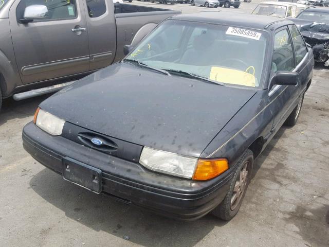 1FASP11J9TW139987 - 1996 FORD ESCORT LX BLACK photo 2