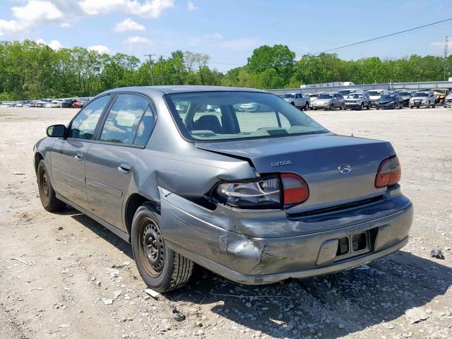 1G1ND52F05M228243 - 2005 CHEVROLET CLASSIC GRAY photo 3