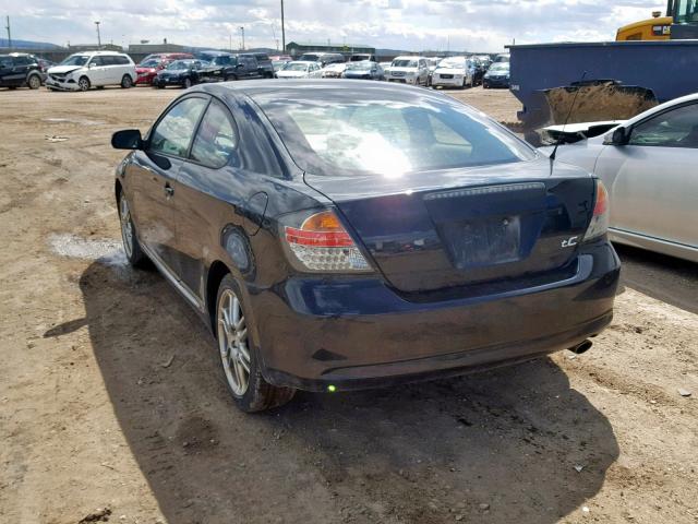 JTKDE177070210791 - 2007 TOYOTA SCION TC BLACK photo 3