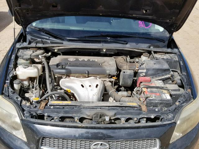 JTKDE177070210791 - 2007 TOYOTA SCION TC BLACK photo 7