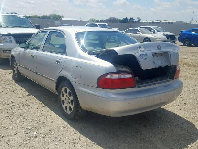 1YVGF22C225269455 - 2002 MAZDA 626 LX SILVER photo 3