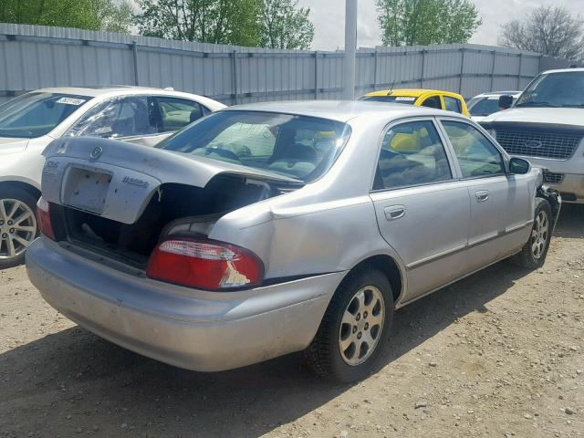 1YVGF22C225269455 - 2002 MAZDA 626 LX SILVER photo 4