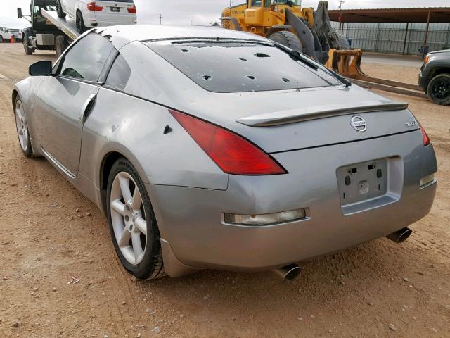 JN1AZ34EX3T006301 - 2003 NISSAN 350Z COUPE GRAY photo 3