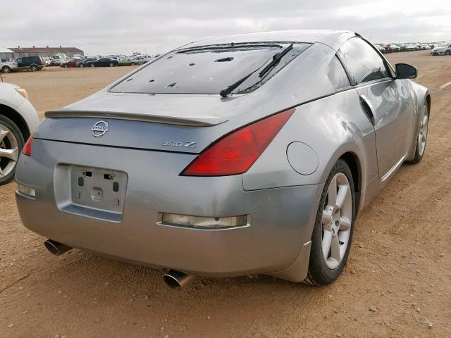 JN1AZ34EX3T006301 - 2003 NISSAN 350Z COUPE GRAY photo 4