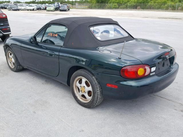 JM1NB3533X0121040 - 1999 MAZDA MX-5 MIATA GREEN photo 3