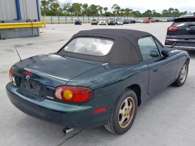 JM1NB3533X0121040 - 1999 MAZDA MX-5 MIATA GREEN photo 4