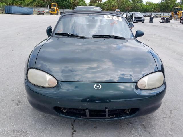 JM1NB3533X0121040 - 1999 MAZDA MX-5 MIATA GREEN photo 9