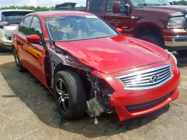 JN1CV6AP7AM407095 - 2010 INFINITI G37 BASE RED photo 1