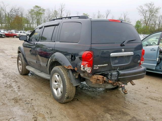 1D4HB48D64F232698 - 2004 DODGE DURANGO SL BLACK photo 3