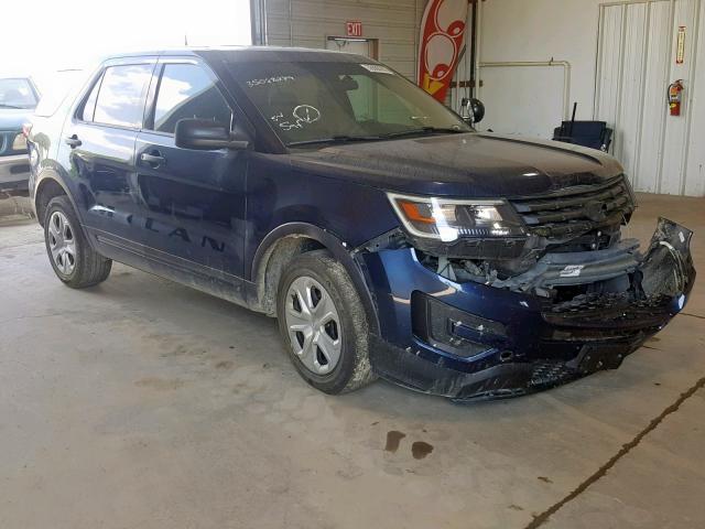 1FM5K8AR0GGB44009 - 2016 FORD EXPLORER P BLUE photo 1