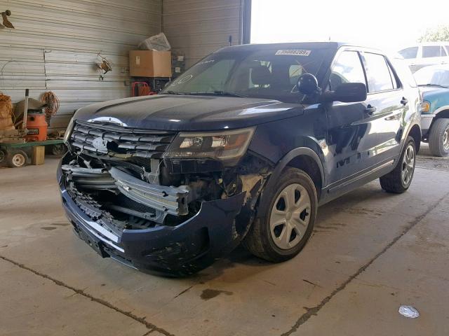 1FM5K8AR0GGB44009 - 2016 FORD EXPLORER P BLUE photo 2