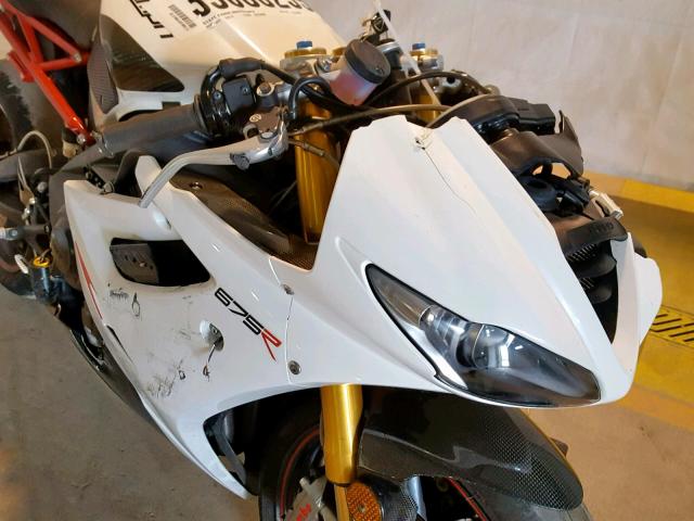 SMTD03NSXCT504119 - 2012 TRIUMPH MOTORCYCLE DAYTONA 67 WHITE photo 9