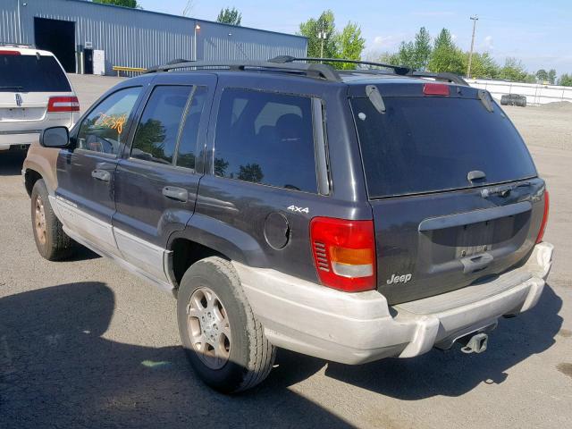 1J4GW58S5XC783240 - 1999 JEEP GRAND CHER GRAY photo 3