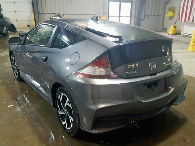 JHMZF1D40GS000084 - 2016 HONDA CR-Z GRAY photo 3