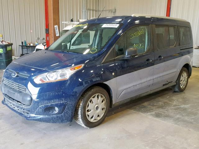 NM0GE9F76E1142165 - 2014 FORD TRANSIT CO BLUE photo 2