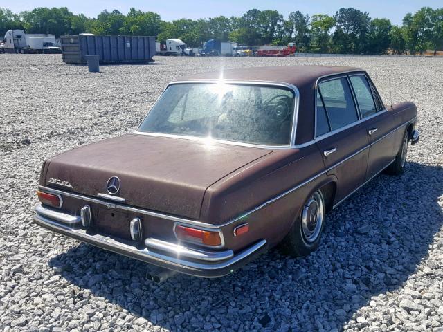 10801912058909 - 1970 MERCEDES-BENZ 280SEL BURGUNDY photo 4