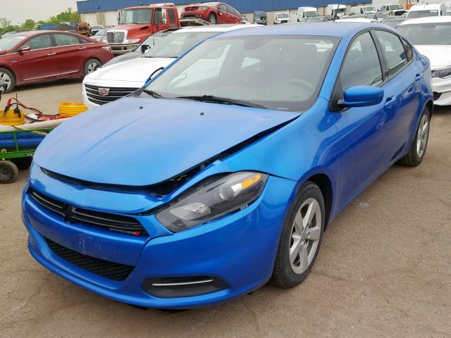 1C3CDFBB5GD629795 - 2016 DODGE DART SXT BLUE photo 2