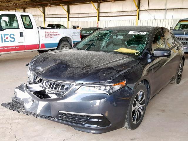 19UUB1F35GA015487 - 2016 ACURA TLX CHARCOAL photo 2