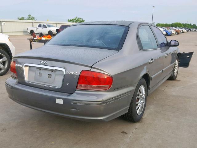 KMHWF25H73A903615 - 2003 HYUNDAI SONATA GL SILVER photo 4